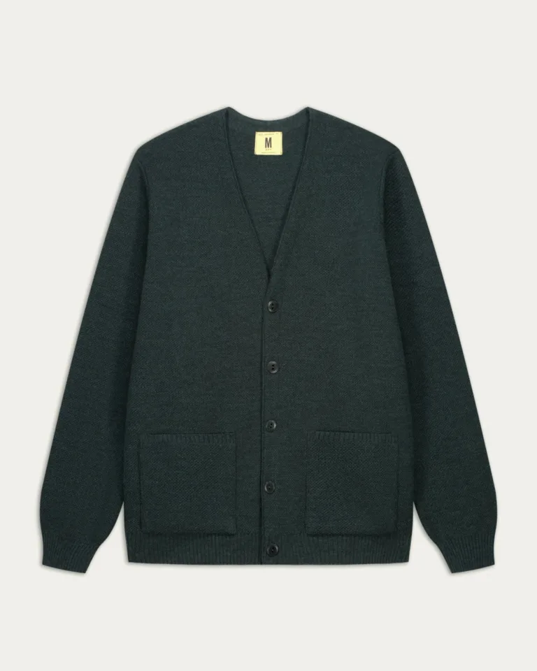 Nitto Knitwear - Cardigan Youri - Vert forêt – XXL
