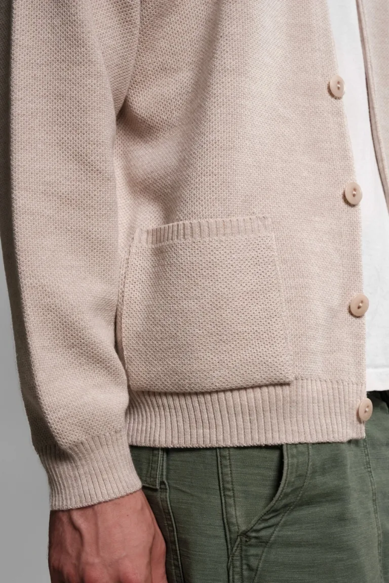 Nitto Knitwear - Cardigan Youri - Naturel – XXL