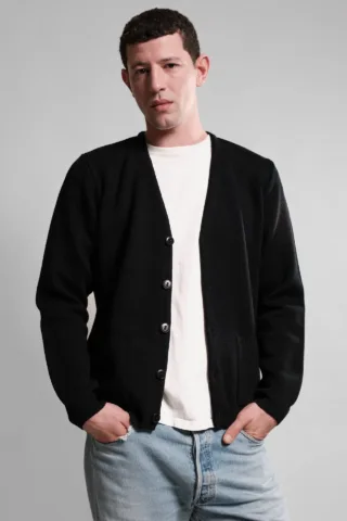 Cardigan Youri – Noir par la marque Nitto Knitwear Nitto Knitwear - Cardigan Youri – Noir