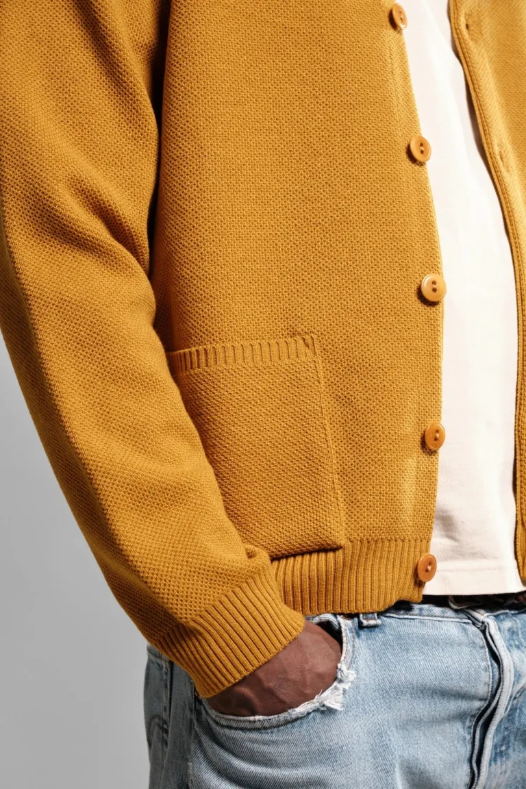 Nitto Knitwear - Cardigan Youri - Ocre – XXL