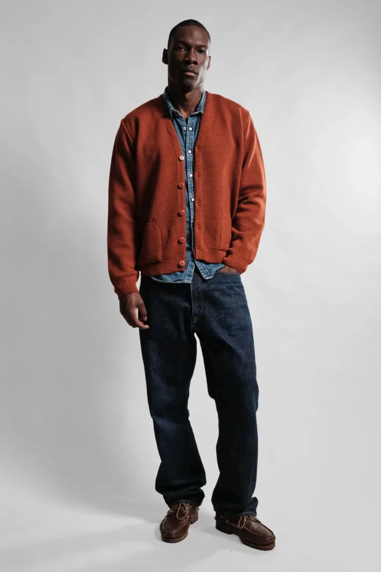Nitto Knitwear - Cardigan Youri - Orange – XXL