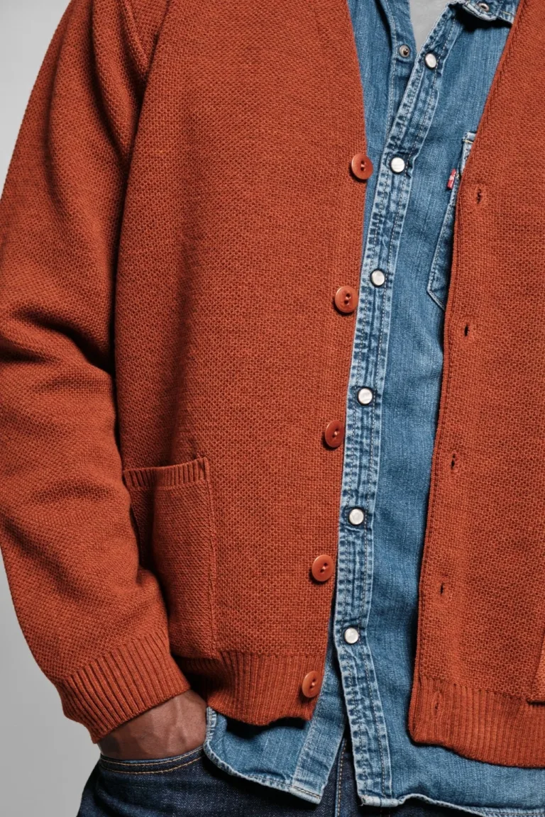 Nitto Knitwear - Cardigan Youri - Orange – XXL