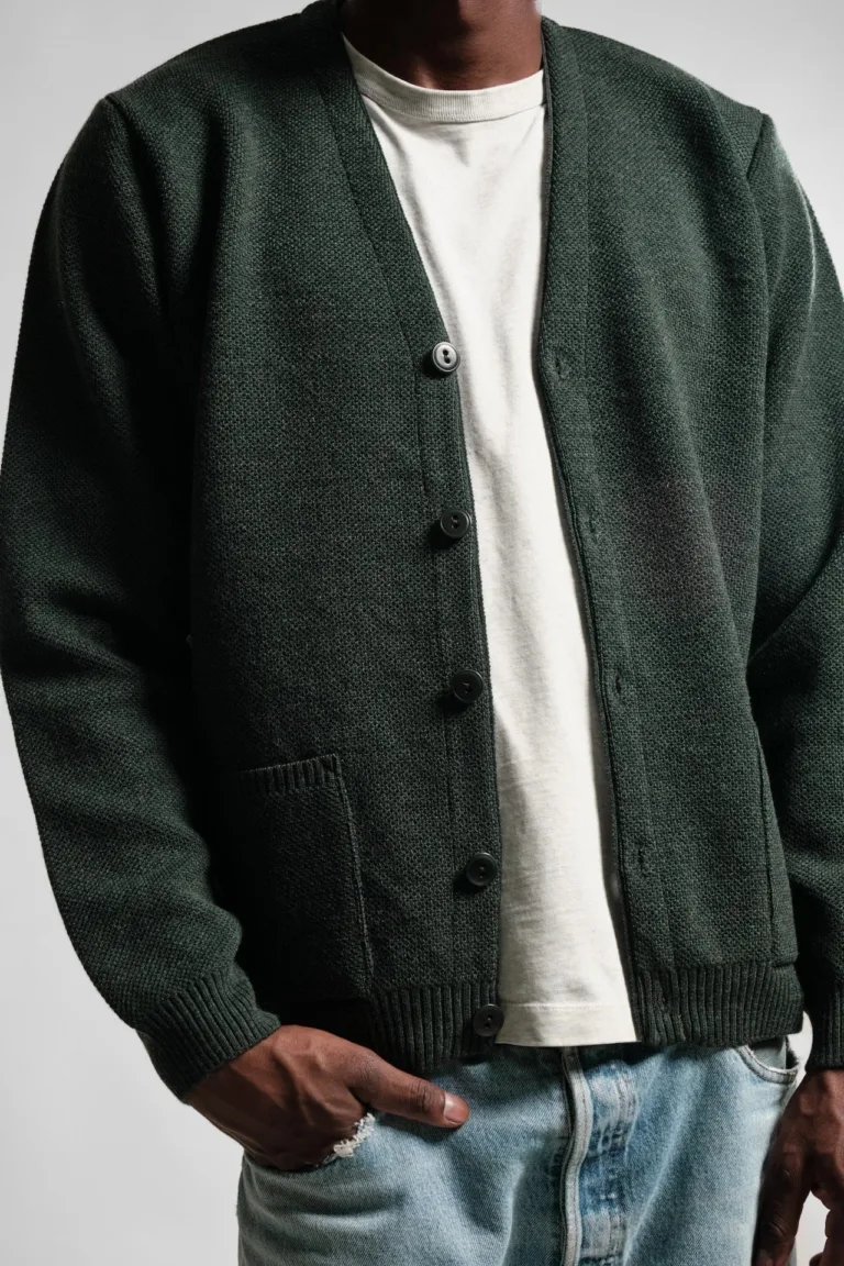 Nitto Knitwear - Cardigan Youri - Vert forêt – XXL