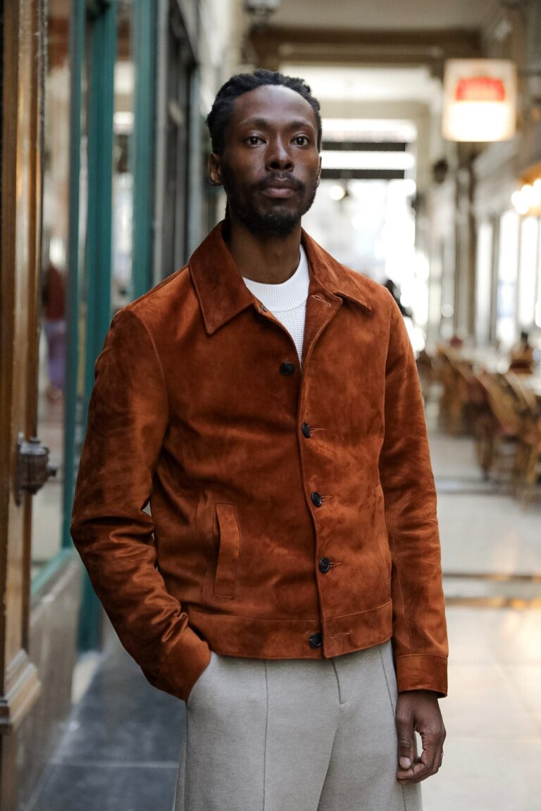 Atelier Bertrand - Blouson Col Chemise N2 – 46 / Cerf - Noir