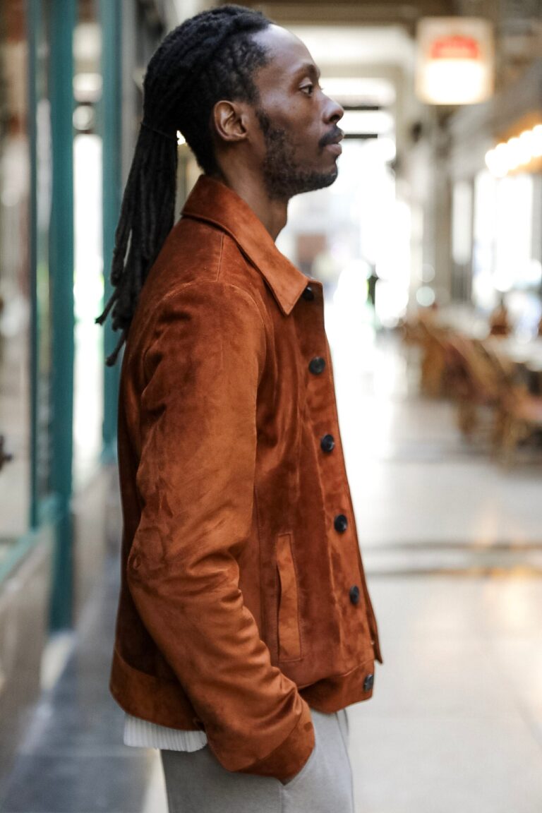 Atelier Bertrand - Blouson Col Chemise N2 – 46 / Cerf - Noir