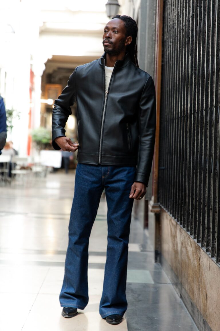 Atelier Bertrand - Blouson Col Montant – 46 / Cerf - Noir