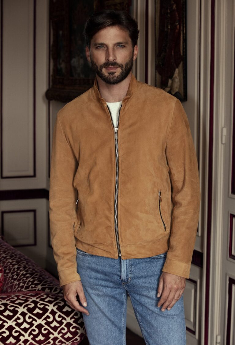 Atelier Bertrand - Blouson col officier – 46 / Cerf - Anthracite