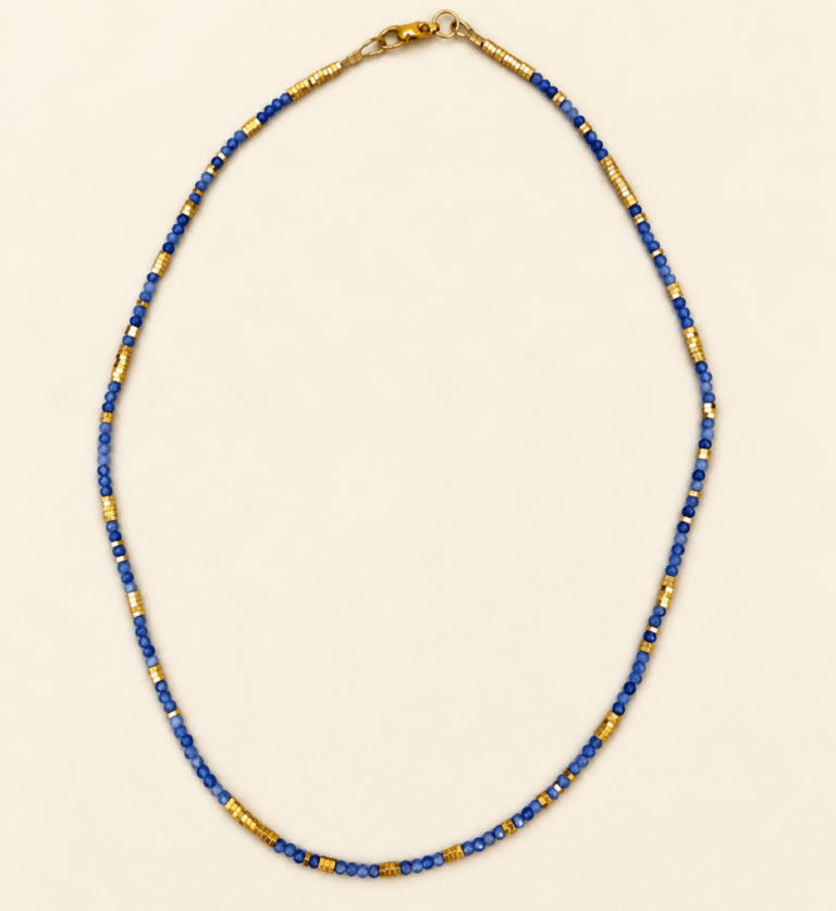 Maison Mallow - Collier Stella - sodalite et hématite