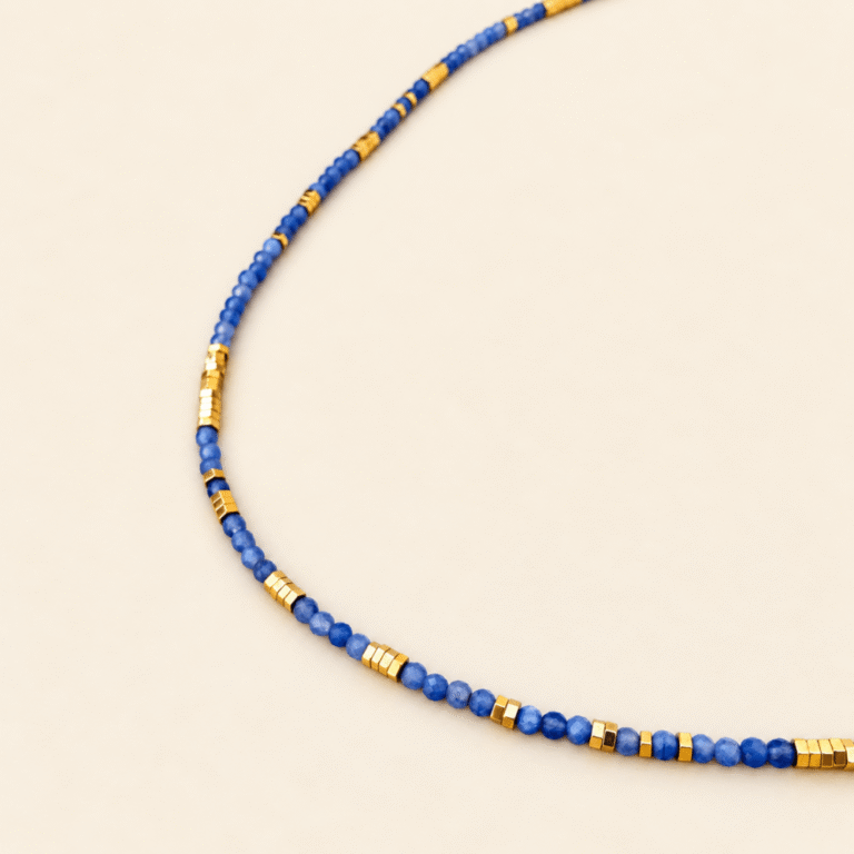 Maison Mallow - Collier Stella - sodalite et hématite