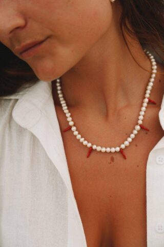 Collier de perles Guéthary- perles d’eau douce par la marque MAISON MALLOW MAISON MALLOW - Collier de perles Guéthary- perles d’eau douce