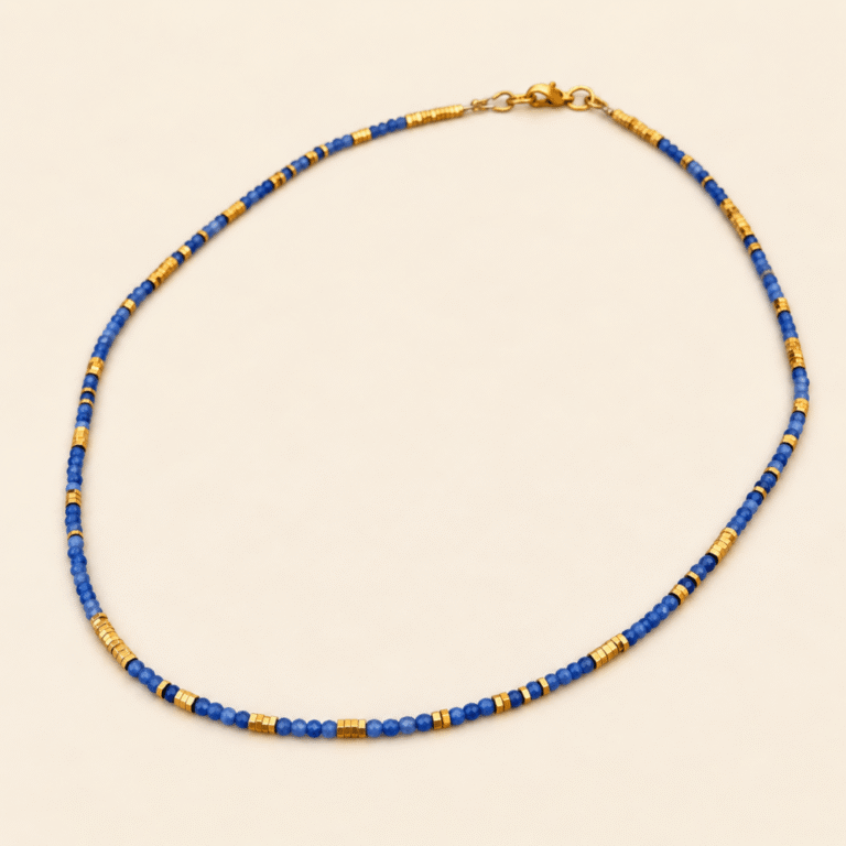 Maison Mallow - Collier Stella - sodalite et hématite