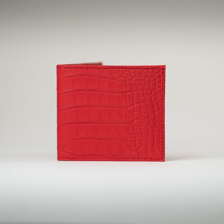 Atelier Bertrand - Portefeuille crocodile – Whisky