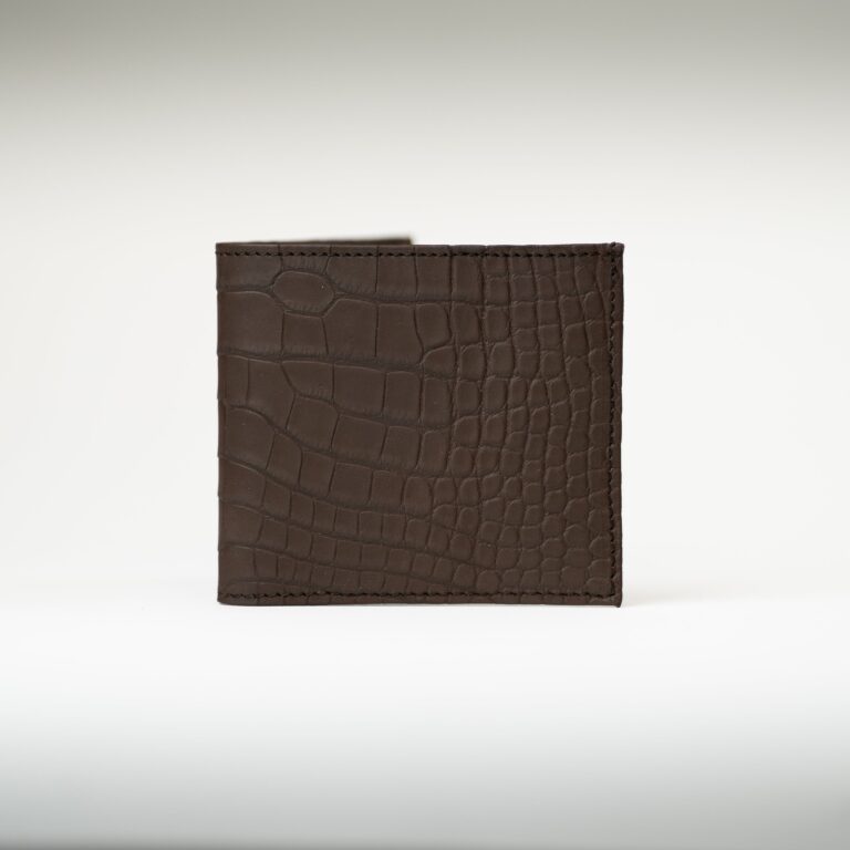Atelier Bertrand - Portefeuille crocodile – Whisky
