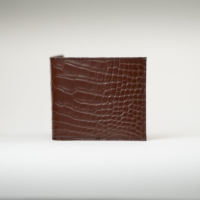 Atelier Bertrand - Portefeuille crocodile – Whisky
