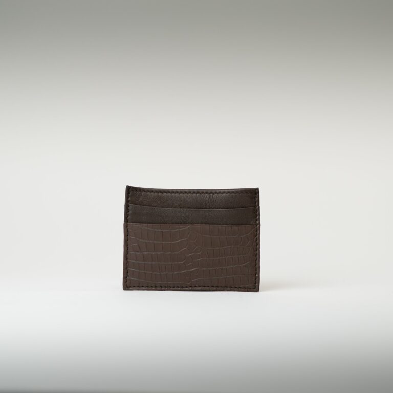 Atelier Bertrand - Porte-cartes crocodile – Bleu
