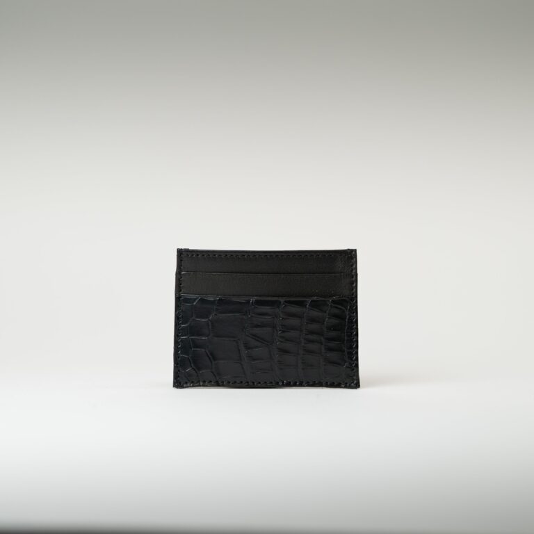 Atelier Bertrand - Porte-cartes crocodile – Bleu
