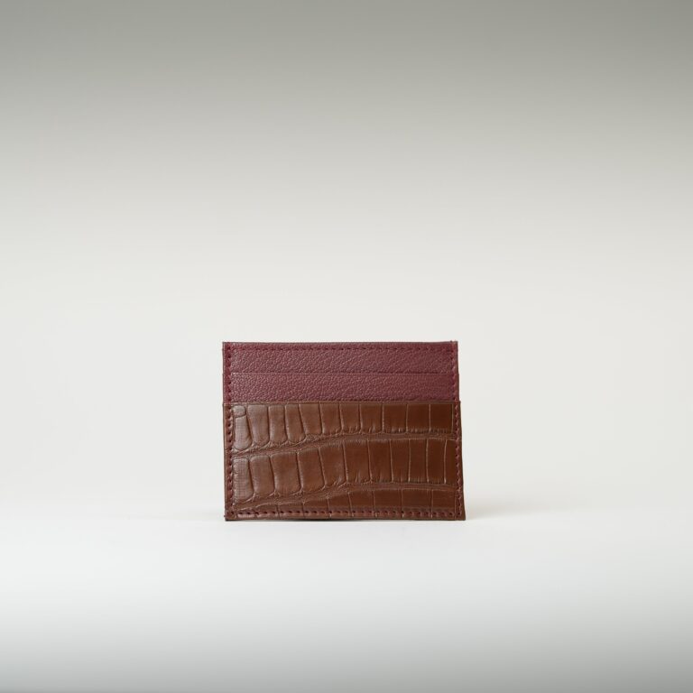 Atelier Bertrand - Porte-cartes crocodile – Bleu