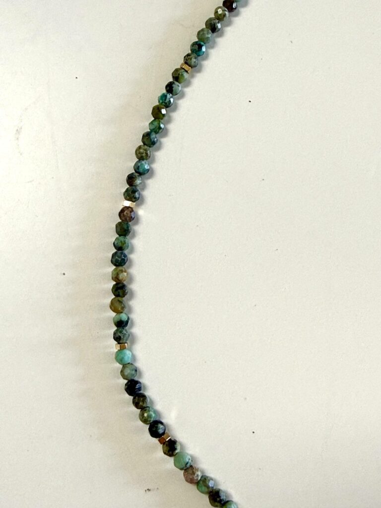 Maison Mallow - Collier Tulum - turquoise africaine et hématite
