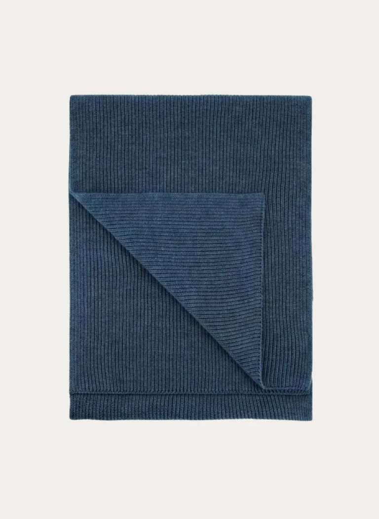 Nitto Knitwear - Echarpe Loris - Bleu Pétrole – Taille unique