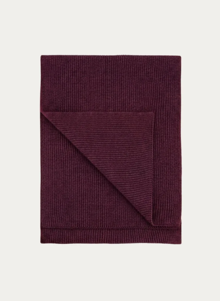 Nitto Knitwear - Echarpe Loris - Bordeaux – Taille unique