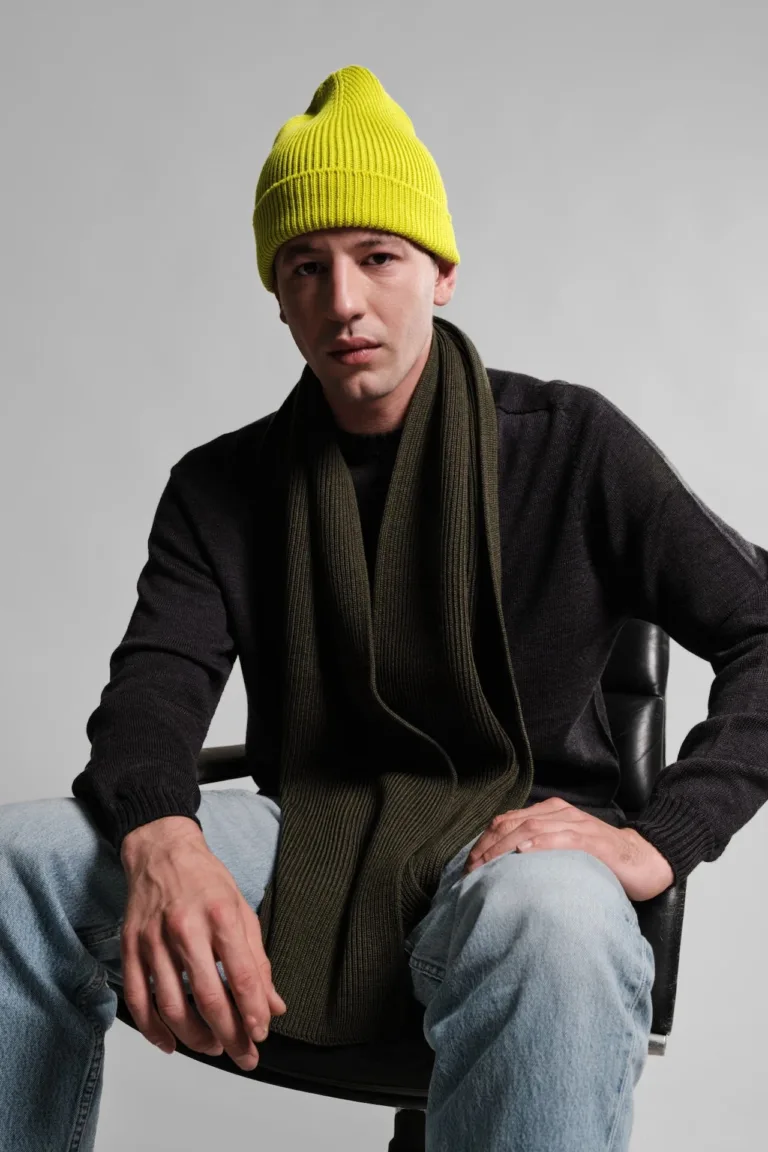 Nitto Knitwear - Echarpe Loris - Kaki – Taille unique