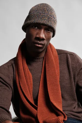 Echarpe Loris – Orange par la marque Nitto Knitwear Nitto Knitwear - Echarpe Loris – Orange