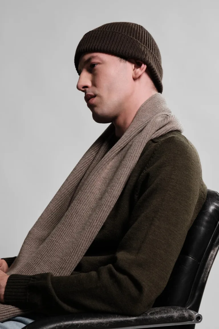 Nitto Knitwear - Echarpe Loris - Taupe – Taille unique