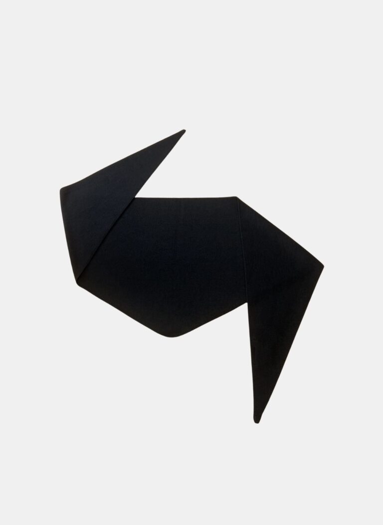 Tricots Jean Marc - Écharpe Triangle Enza - Noir – Taille Unique