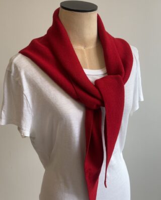 Tricots Jean Marc - Écharpe Triangle Enza – Rouge