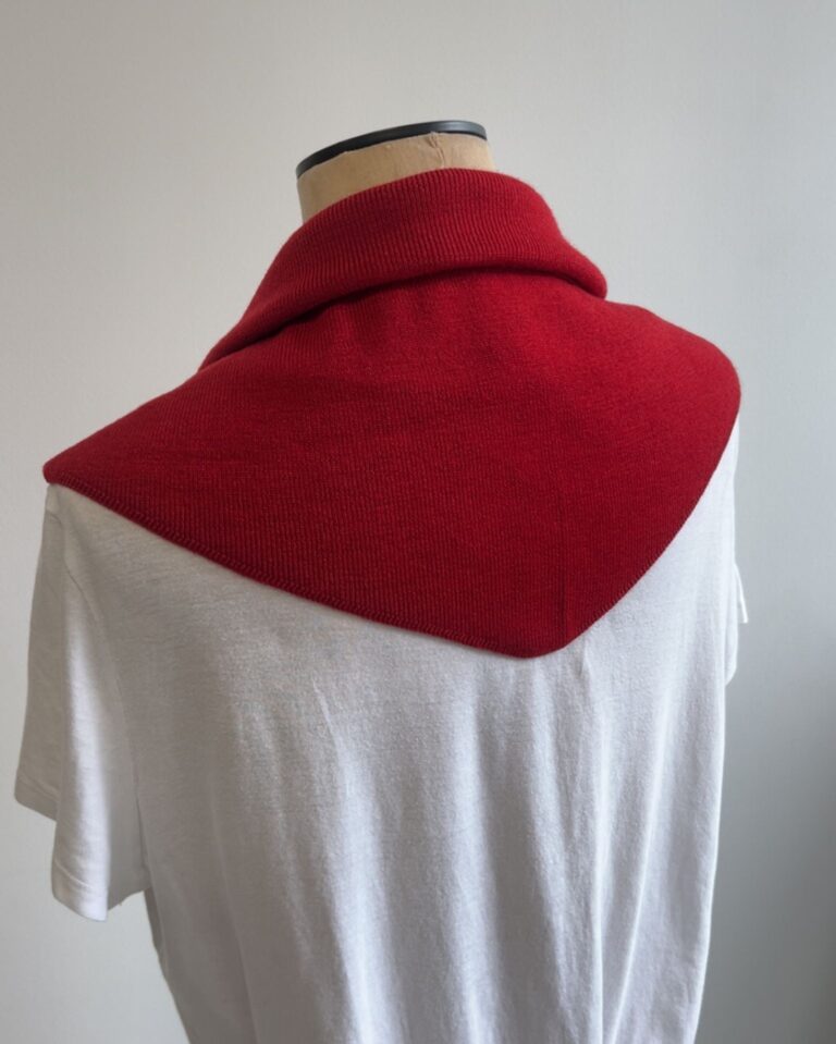 Tricots Jean Marc - Écharpe Triangle Enza - Rouge – Taille Unique