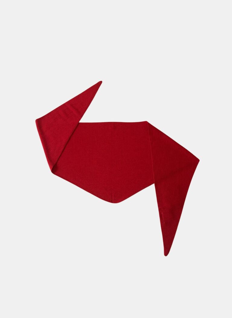 Tricots Jean Marc - Écharpe Triangle Enza - Rouge – Taille Unique