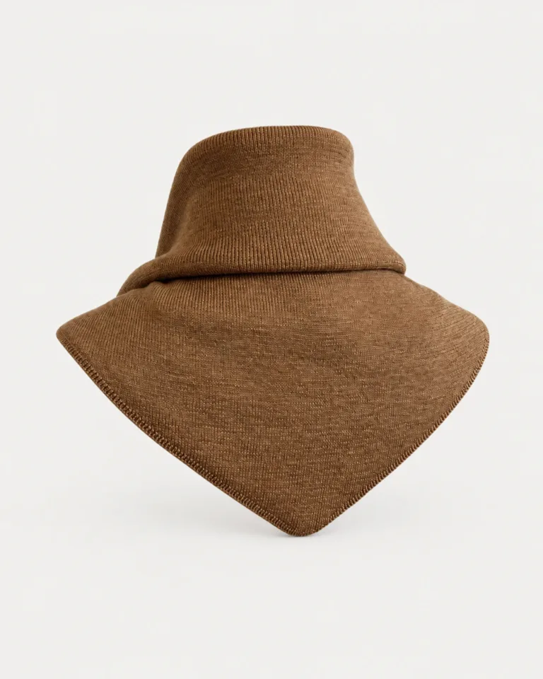 Tricots Jean Marc - Écharpe Triangle Enza - Camel – Taille Unique