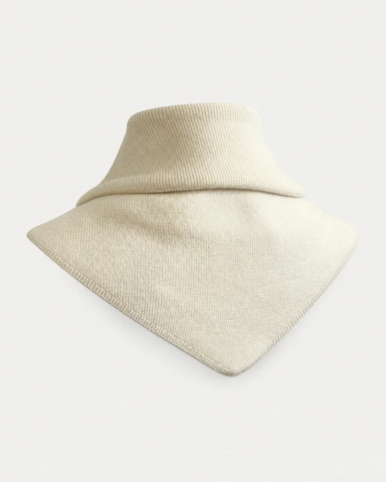 Tricots Jean Marc - Écharpe Triangle Enza - Écru – Taille Unique