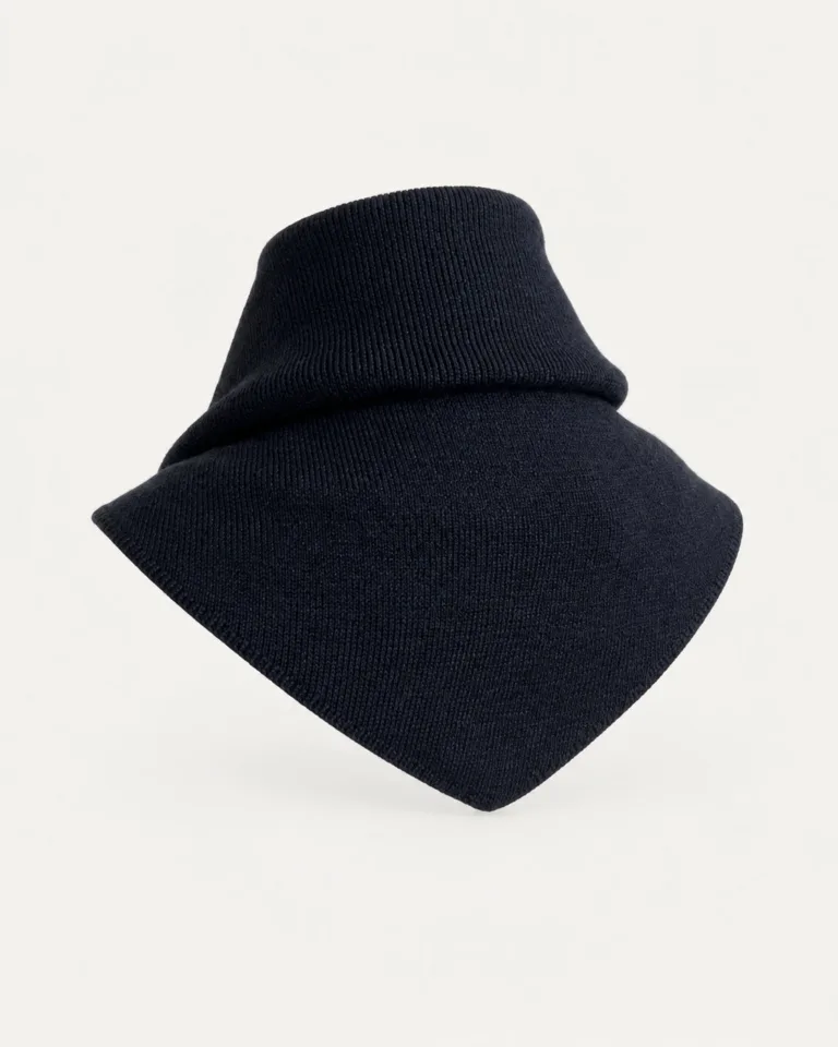 Tricots Jean Marc - Écharpe Triangle Enza - Marine – Taille Unique