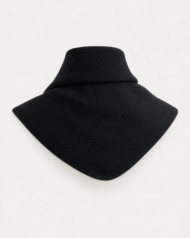 Tricots Jean Marc - Écharpe Triangle Enza - Noir – Taille Unique