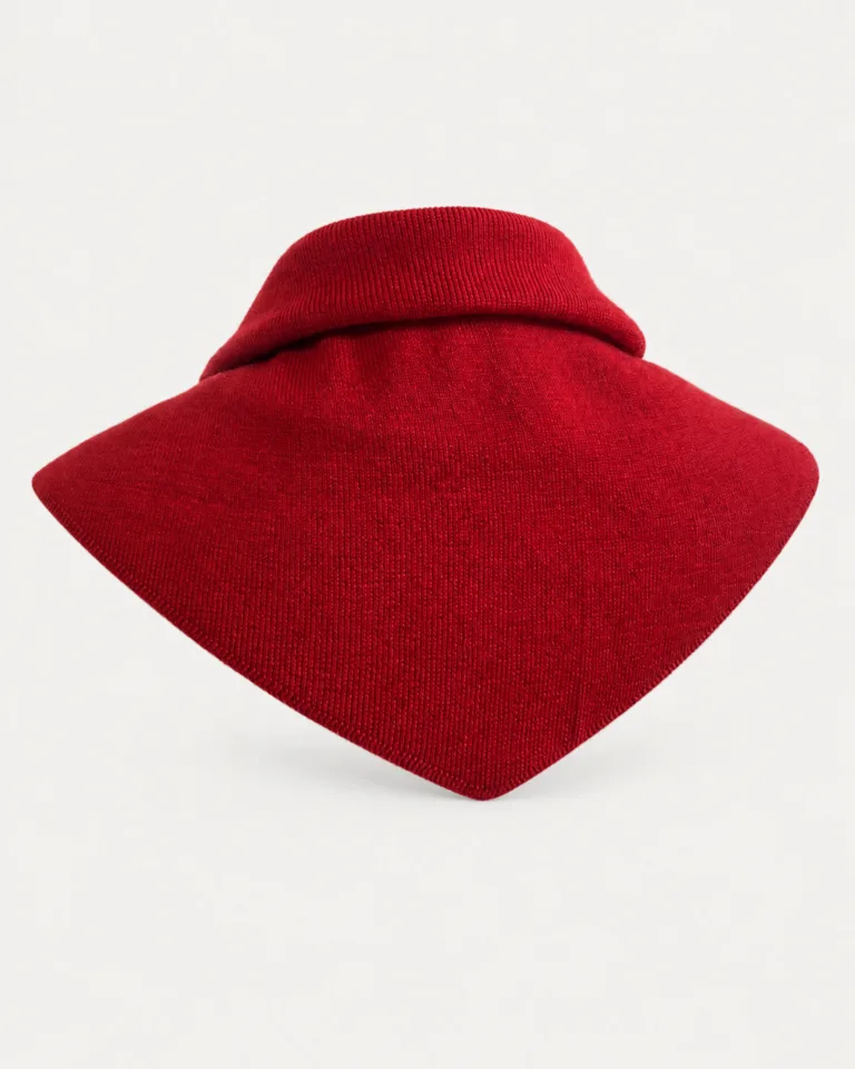 Tricots Jean Marc - Écharpe Triangle Enza - Rouge – Taille Unique
