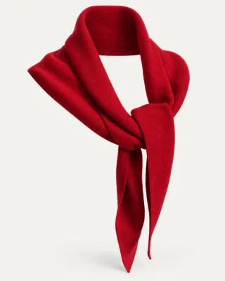 Tricots Jean Marc - Écharpe Triangle Enza – Rouge