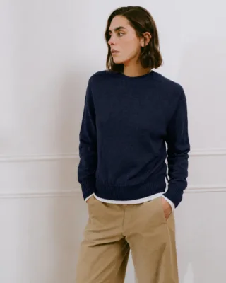 Tricots Jean Marc - Pull Col Rond Enza – Marine