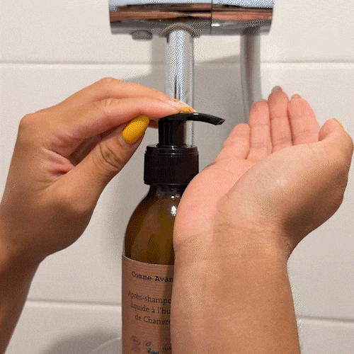 Comme Avant - Après-shampoing liquide à l'huile de chanvre - Version 1 – 1 après-shampoing - 200ml / Lait de Coco & Figue