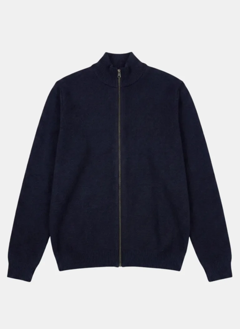 Nitto Knitwear - Gilet Zippé Youri - Marine – XXL