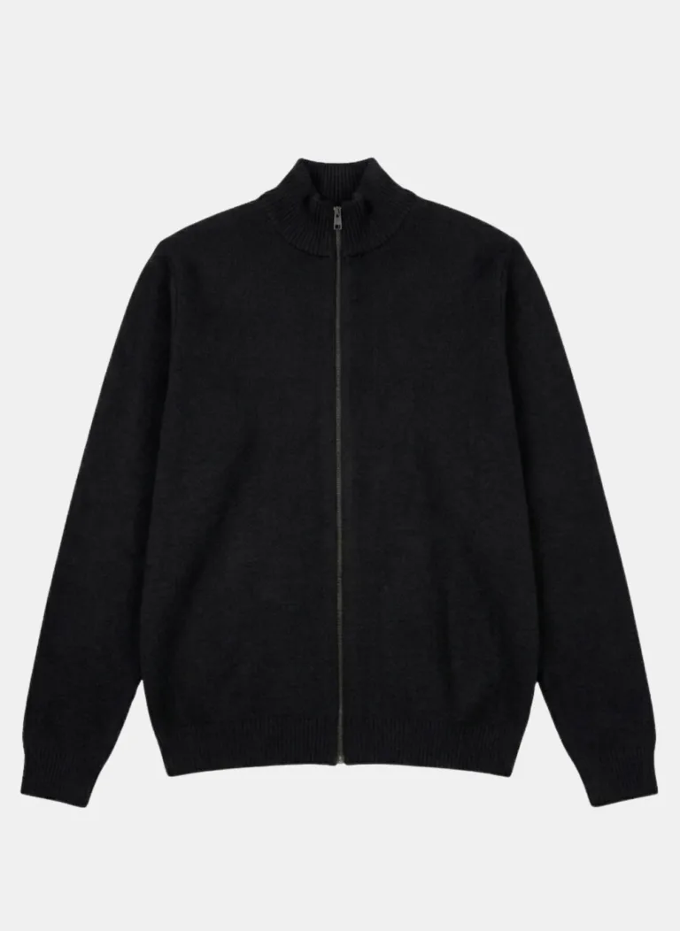 Nitto Knitwear - Gilet Zippé Youri - Noir – XXL