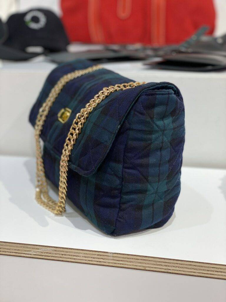 Maison Mallow - Sac à bandoulière écossais matelassé Vivienne