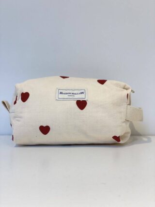 Trousse de Toilette Coeur par la marque MAISON MALLOW MAISON MALLOW - Trousse de Toilette Coeur