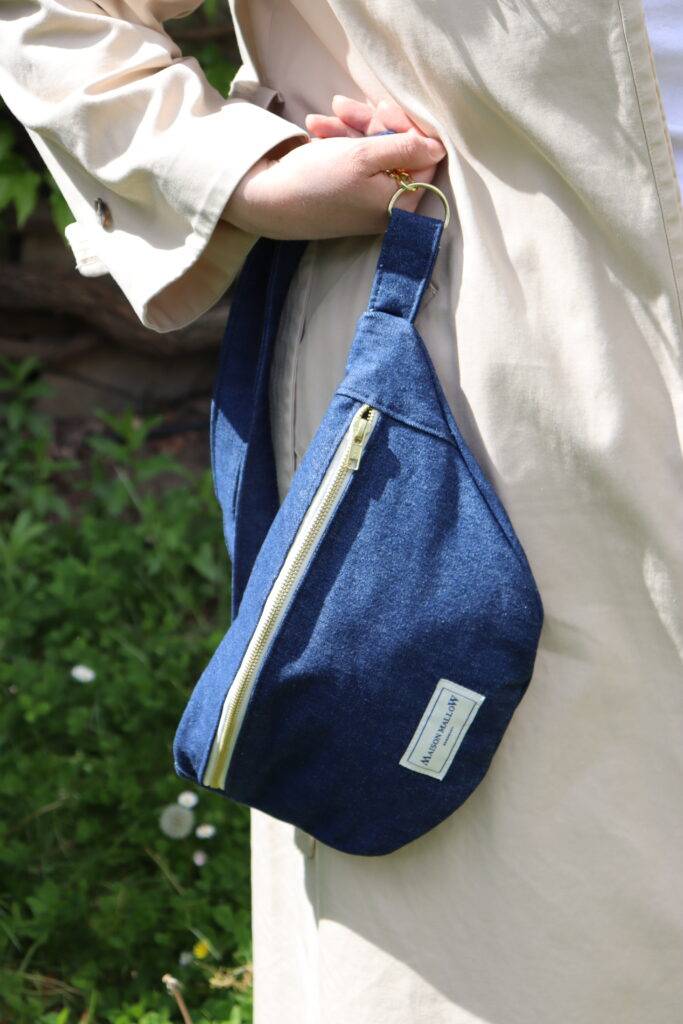 Maison Mallow - Sac Banane Jean Brut