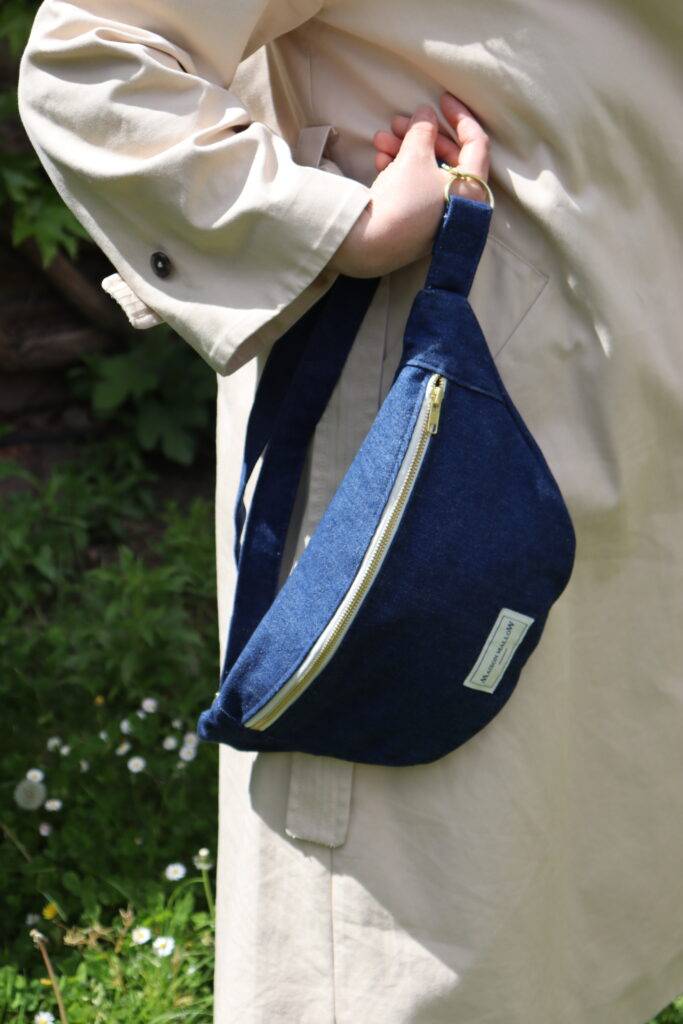Maison Mallow - Sac Banane Jean Brut
