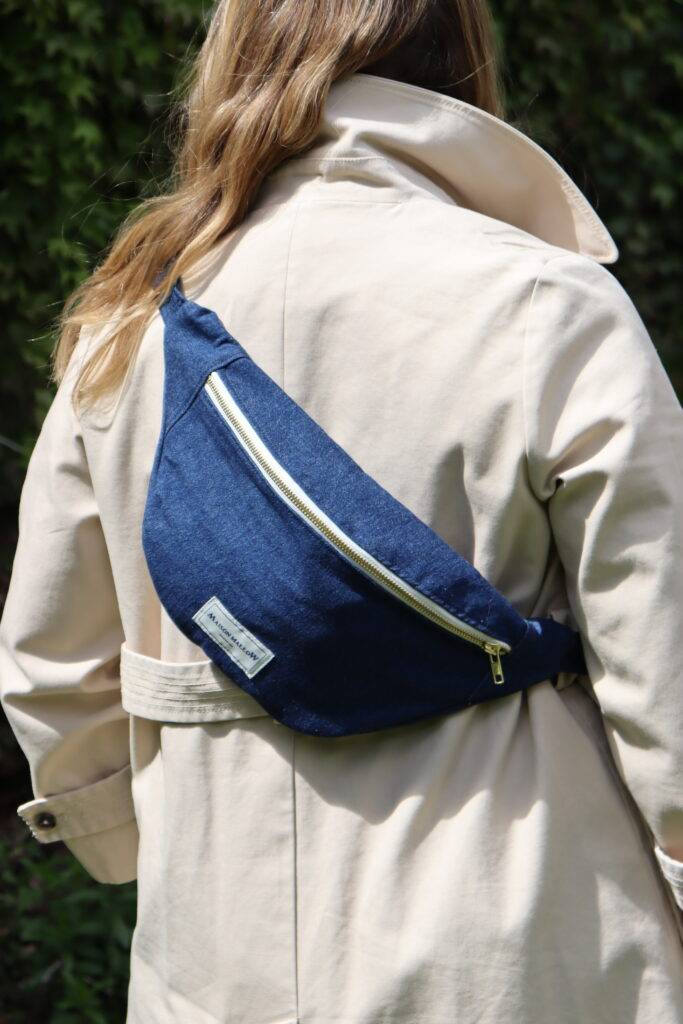 Maison Mallow - Sac Banane Jean Brut