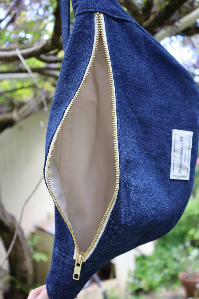 Maison Mallow - Sac Banane Jean Brut
