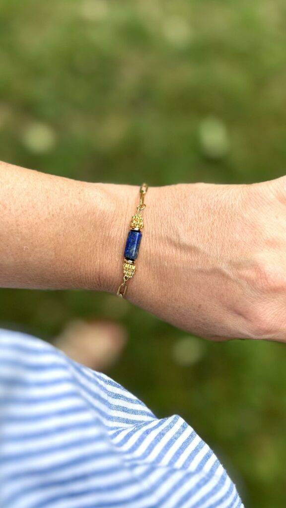 IMG 7053 5 576x1024 1 Maison Mallow - Bracelet New Delhi - Lapis lazuli