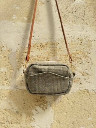 MAISON MALLOW - Sac à bandoulière laine verte Constance