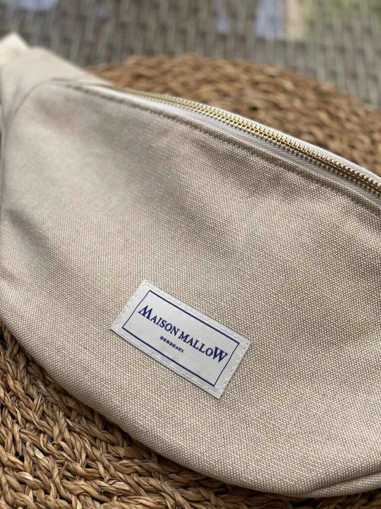 Maison Mallow - Sac Banane doré et sable
